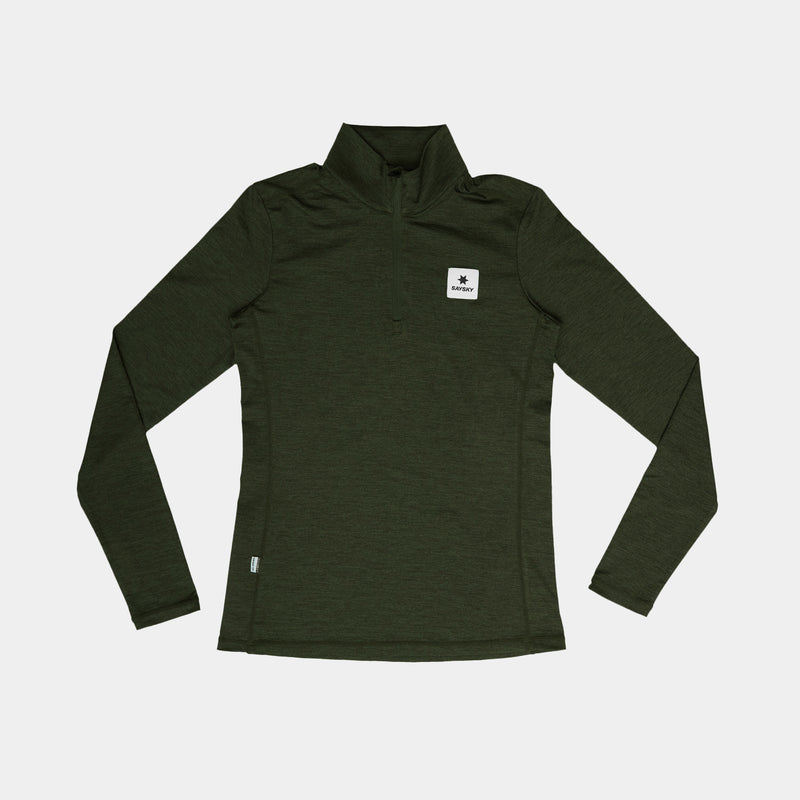 SAYSKY Pace Half Zip Longsleeve LONGSLEEVES 3001 - GREEN