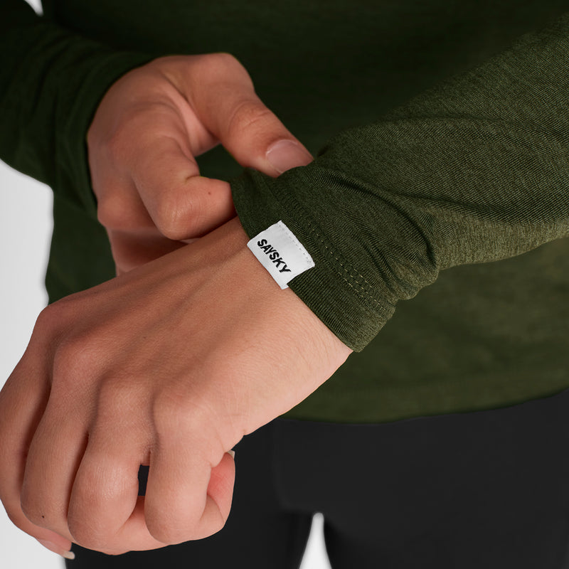 SAYSKY Pace Half Zip Longsleeve LONGSLEEVES 3001 - GREEN