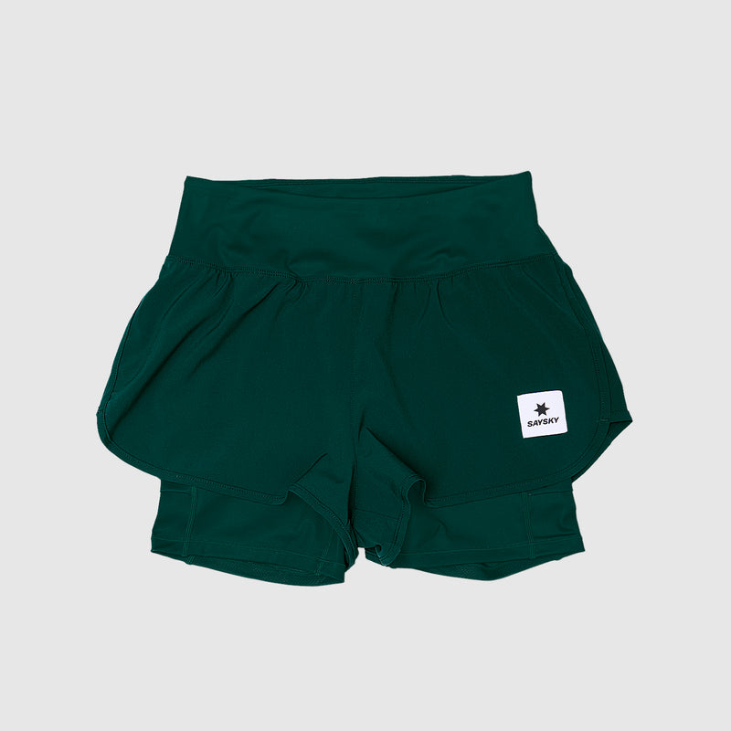 SAYSKY Pace 2 in 1 Shorts 3'' SHORTS 317 - GREEN