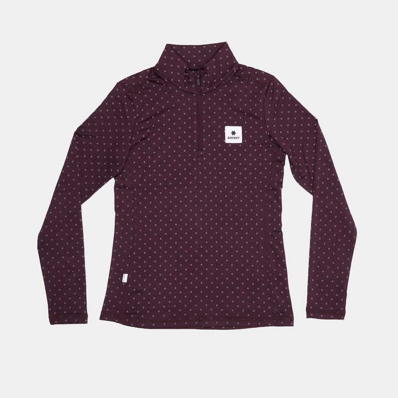 SAYSKY Reflective Pace Half Zip LONGSLEEVES 1022 - PURPLE
